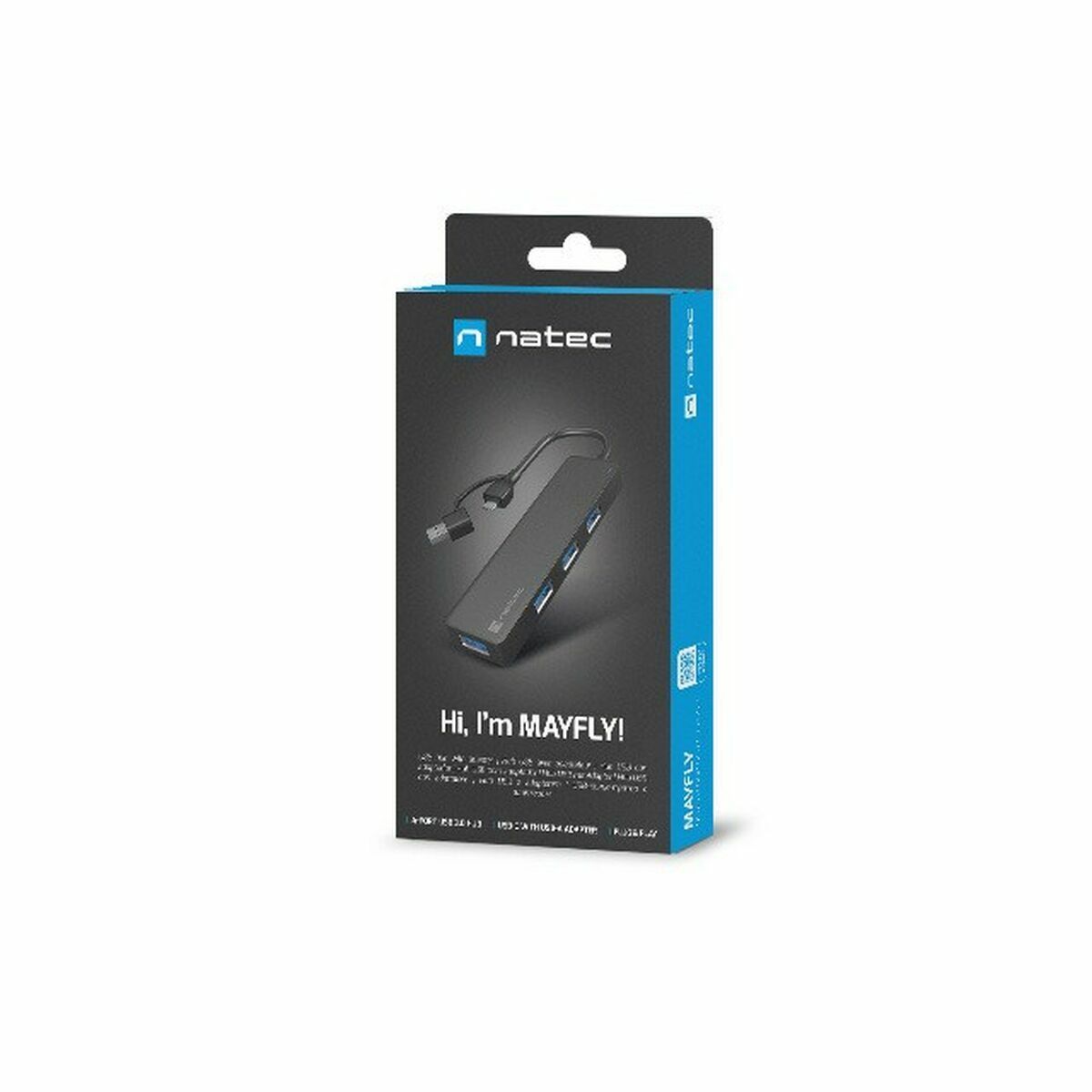 USB Centrmezgls Natec NHU-2023 Melns